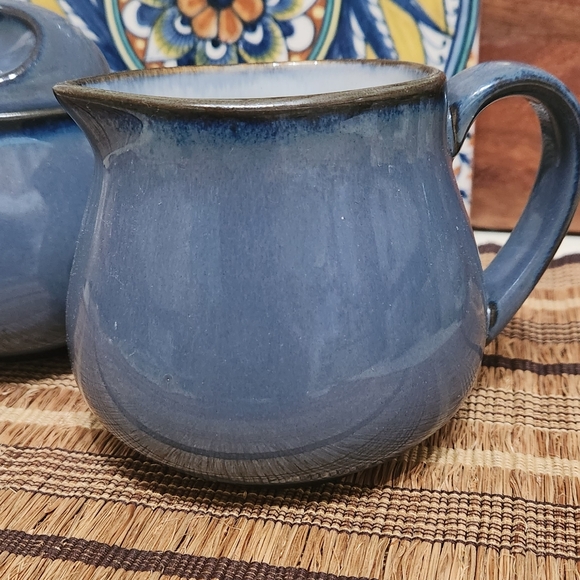 Sango Pottery Sugar and Creamer Set + Decorative Tile - Picture 2 of 10